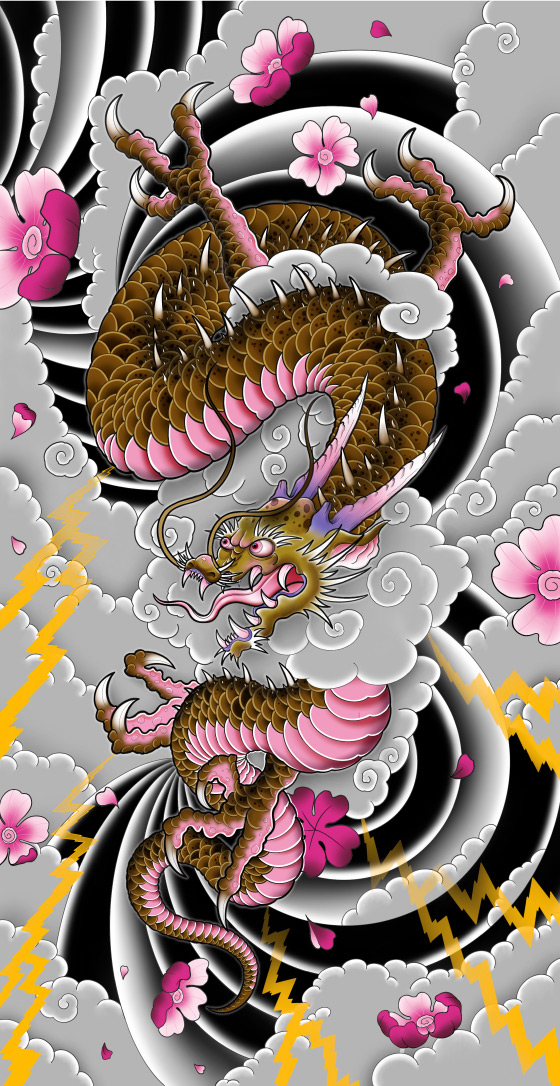 Japanese Dragon Tattoo Design Available